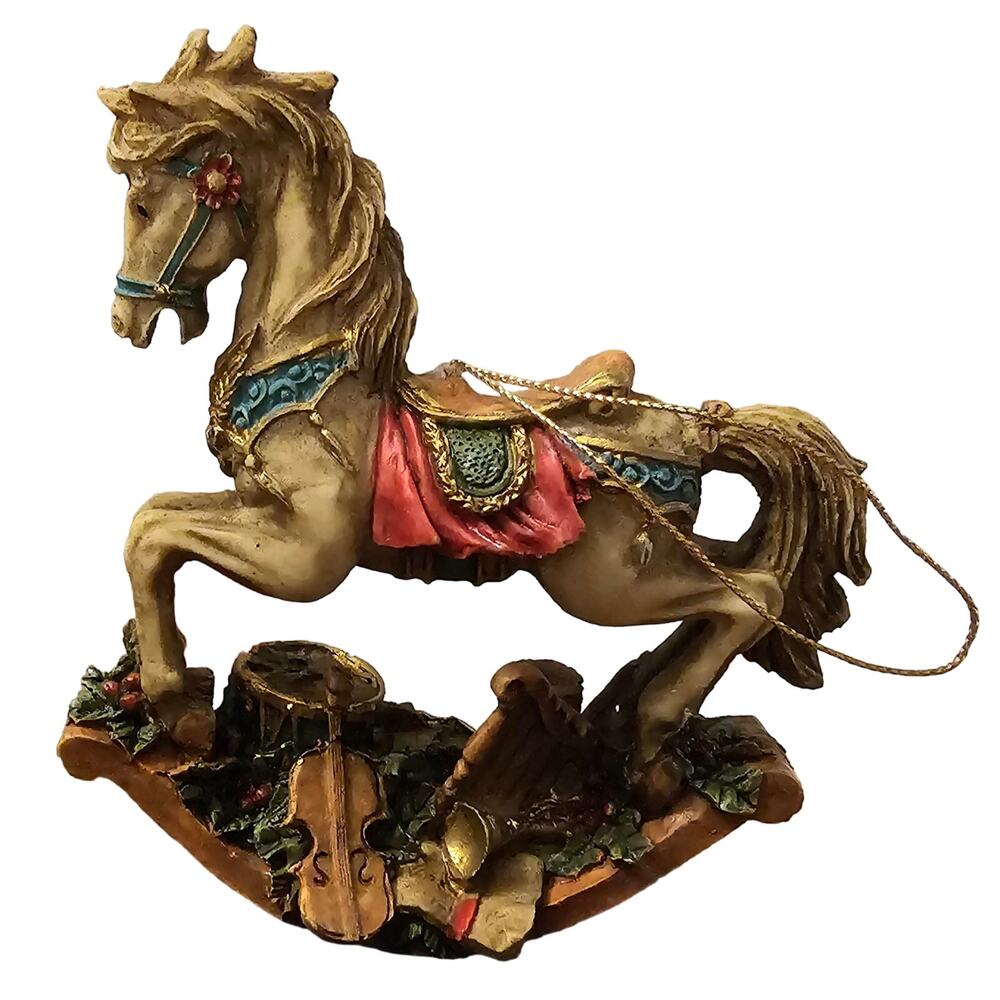ROC Vintage Rocking Horse Christmas Ornamnet Made in Taiwan  (Gg201)